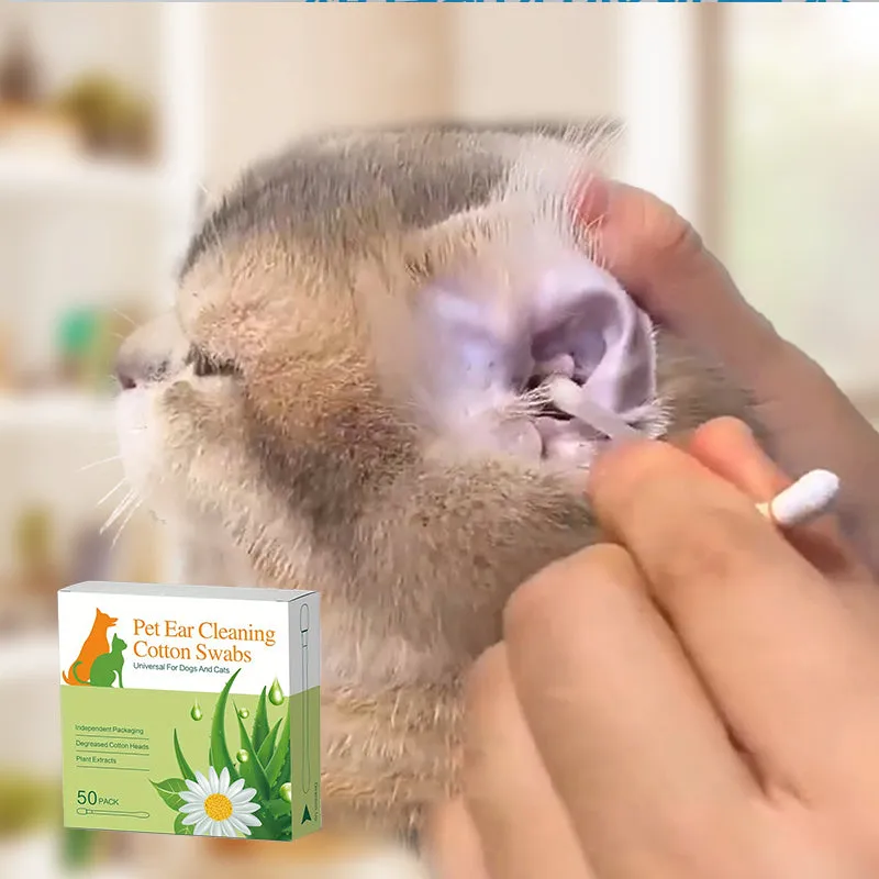 Gentle Pet Ear Cleaning Liquid Swabs