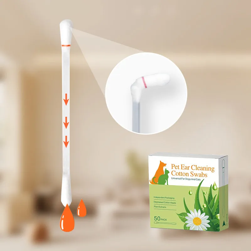Gentle Pet Ear Cleaning Liquid Swabs