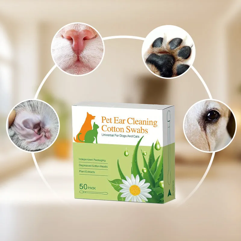 Gentle Pet Ear Cleaning Liquid Swabs