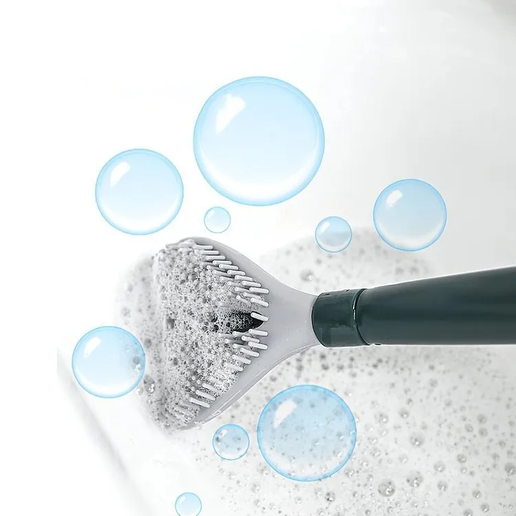 Hot Sale-50% OffHousehold long handle silicone toilet brush