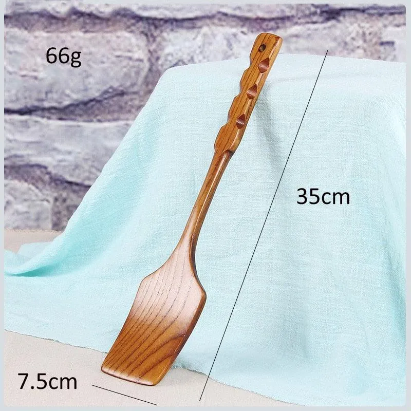 Long Handle Wooden Turner