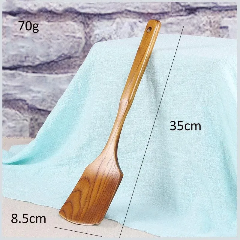 Long Handle Wooden Turner