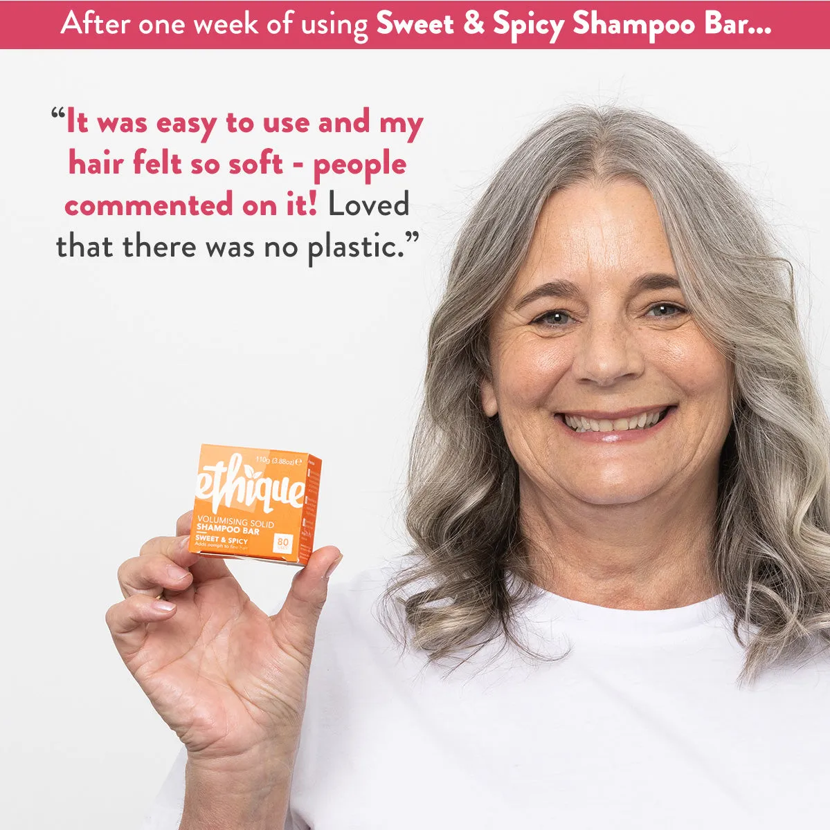 Volumising Shampoo Bar for Fine, Flat Hair: Sweet & Spicy