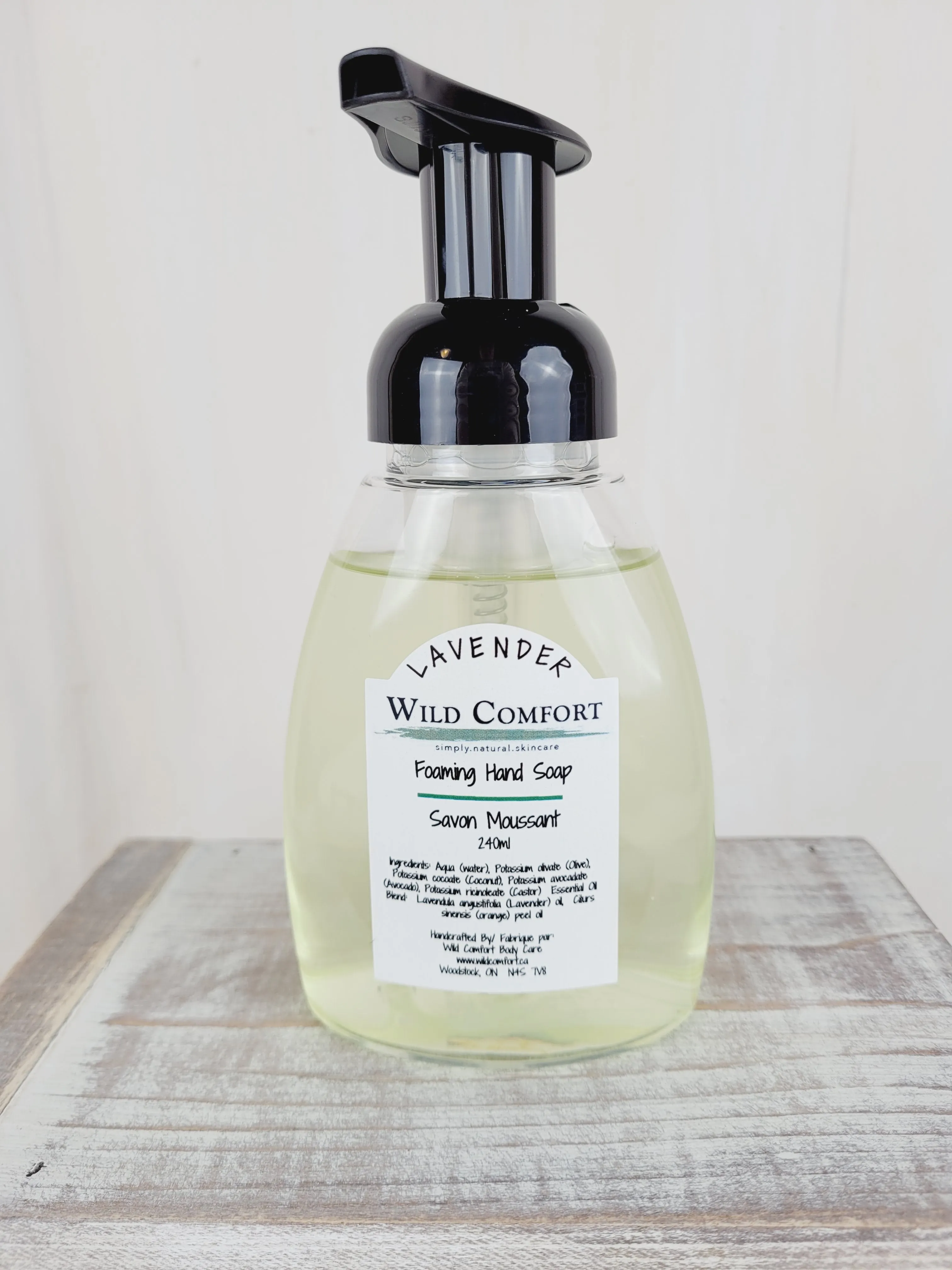 Wild Comfort Body Care, Natural Foaming Hand Soap